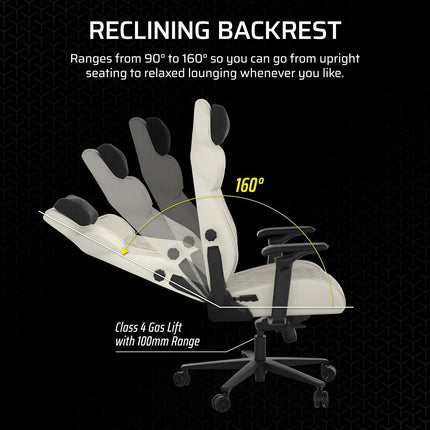 Silla Gaming Corsair TC500 Luxe | Diseño Ergonómico | Acabado Premium