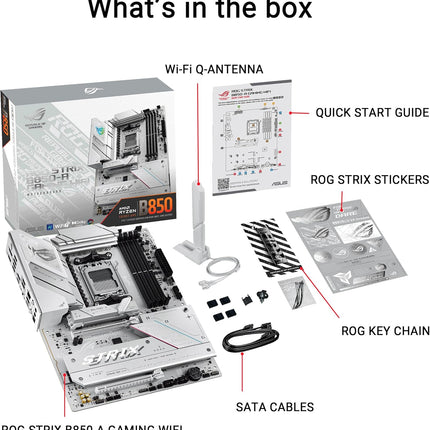 Tarjeta Madre ASUS ROG Strix B850-A Gaming WiFi | AM5 | ATX | DDR5 | WiFi 6 | 5X M.2 | 4X SATA