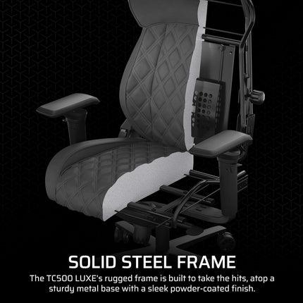 Silla Gaming Corsair TC500 Luxe | Diseño Ergonómico | Acabado Premium