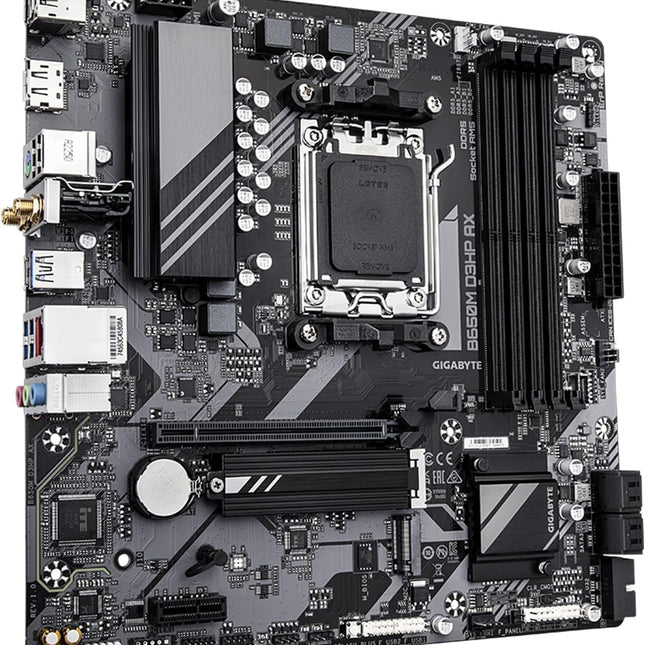 Tarjeta Madre Gigabyte B650M D3HP 1.0 | AM5 | DDR5 | Micro ATX | PCIe 4.0 | HDMI | USB 3.2