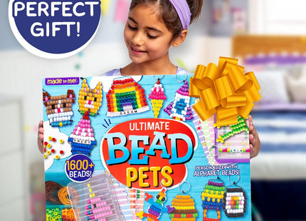 Ultimate Bead Pets - Kit de Manualidades para Niños - Crea 26 Llaveros con Cuentas y Plantillas Divertidas