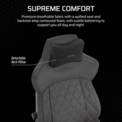 Silla Gaming Corsair TC500 Luxe | Diseño Ergonómico | Acabado Premium