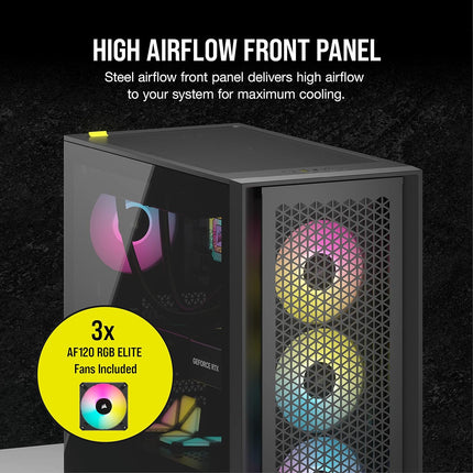 Case Gaming Corsair 4000D RGB Airflow | ATX | Vidrio Templado | Malla Frontal | 3 Ventiladores RGB