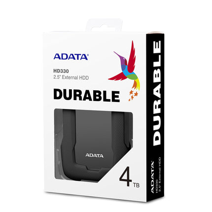Disco Duro Externo ADATA HD330 AHD330-4TU31-CBK | 4TB | 2.5” | USB 3.1 | Negro | Resistente a impactos