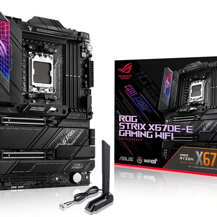 Tarjeta Madre ASUS ROG Strix X670E-E Gaming WiFi | AM5 | ATX | DDR5 | PCIe 5.0 | WiFi 6E