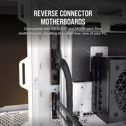 Case Gaming Corsair 6500D Airflow | Media Torre | Doble Cámara | Vidrio Templado | Blanco | CC-9011260-WW