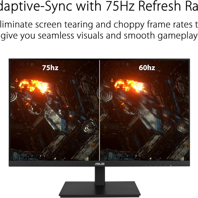 Monitor 27” ASUS VA27DQSBY | FHD 1920x1080 | 75Hz | DP | HDMI | Plano | Slim