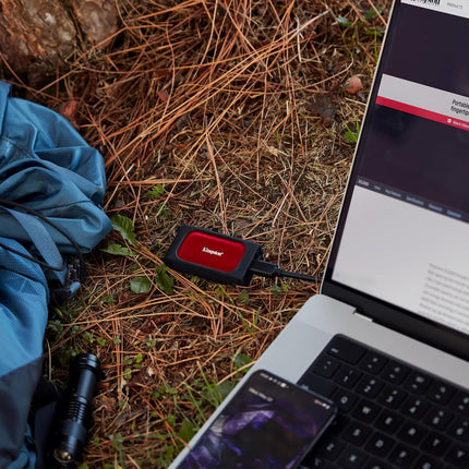 Disco Duro Externo Kingston XS1000 SXS1000R/2000G | 2TB | SSD | USB 3.2 Gen 2 | 1050MB/s Lectura | 1000MB/s Escritura