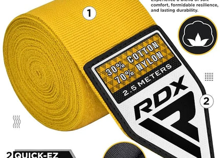 RDX Vendas de Boxeo Infantiles 2.5 m Amarillas, HW