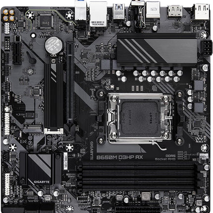 Tarjeta Madre Gigabyte B650M D3HP 1.0 | AM5 | DDR5 | Micro ATX | PCIe 4.0 | HDMI | USB 3.2
