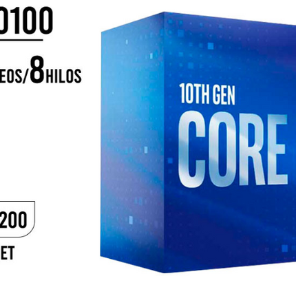 Procesador Intel Core i3-10100 | 10ª Gen | 3.6 GHz | LGA 1200