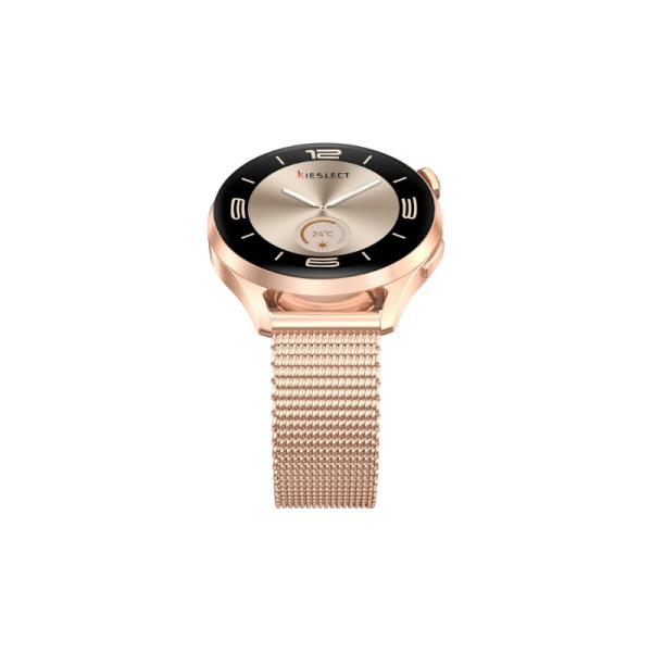Kieslect Smartwatch para Dama 1.32" AMOLED Dorado, Lora Reno 3