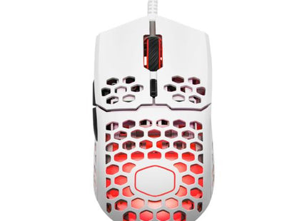 MOUSE GAMING RGB COOLER MASTER MM711 ALÁMBRICO USB 16000 DPI ULTRALIGERO MM-711-WWOL1
