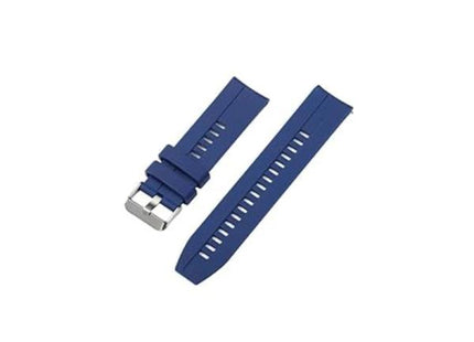 Kieslect Banda Para Reloj Silicona y Nylon Tejido 22 mm Azul, YFT2179EU