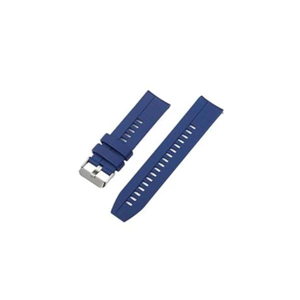 Kieslect Banda Para Reloj Silicona y Nylon Tejido 22 mm Azul, YFT2179EU