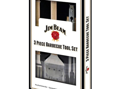 Jim Beam Juego Utensilios Para Parrilla 3PZ JB0157 Madera Parawood