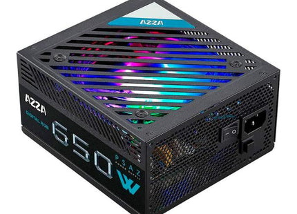 FUENTE DE PODER AZZA 650W ARGB PSU 80 PLUS BRONZE NO MODULAR ATX PSAZ-650W ARGB NEGRO