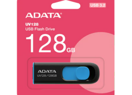 Memoria USB ADATA UV128 | 128GB | USB 3.2 Gen1 | Capless