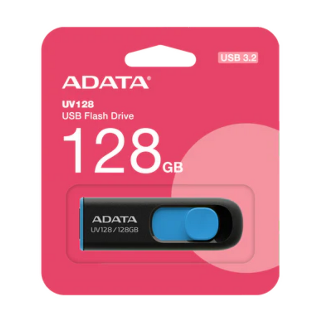 Memoria USB ADATA UV128 | 128GB | USB 3.2 Gen1 | Capless