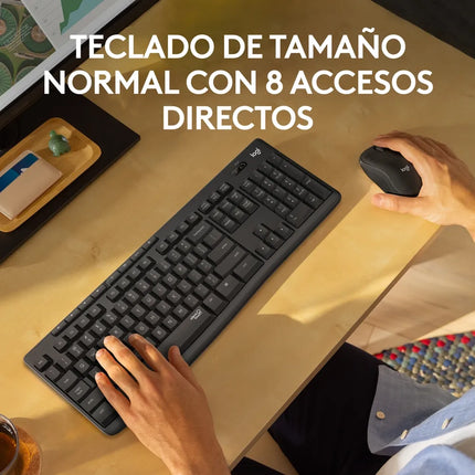 Teclado y Mouse Logitech MK295 Silent | Inalámbrico | Español