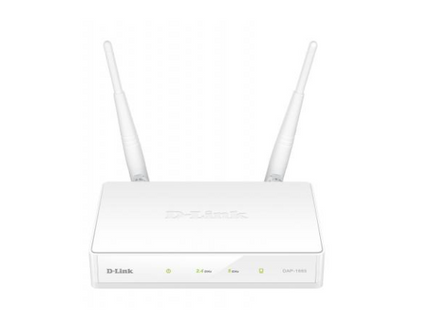 Punto de Acceso D-Link DAP-1665/L AC1200 Dual Band vista frontal con indicadores LED