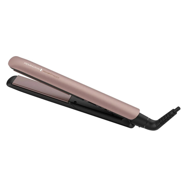 Combo Plancha y Rizador Remington S8599-CI5329-F | Keratin Therapy | Placas y Barril con Keratina y Aceite de Argán | Alisado y Rizado Profesional