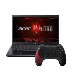 Combo gaming Acer Nitro V 15 laptop con control NGR200 caja abierta