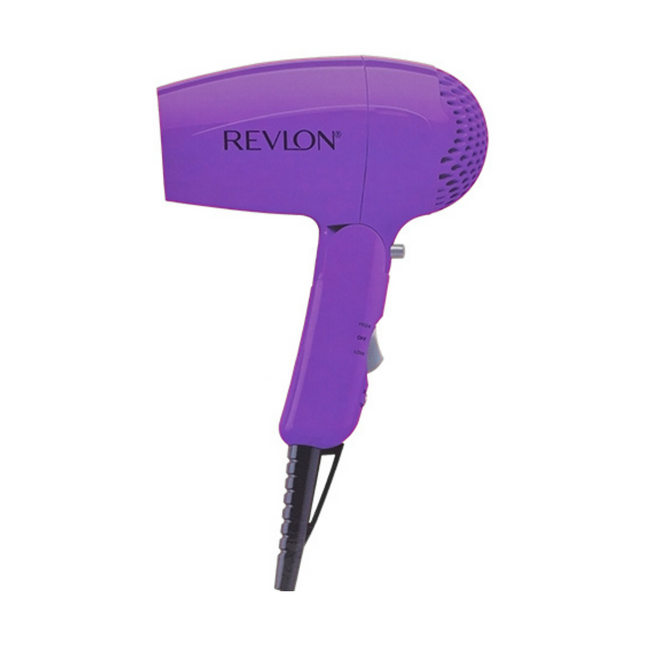 Secadora de Viaje Revlon 1875W Morado Oscuro | Para un secado rápido y cómodo en cualquier lugar