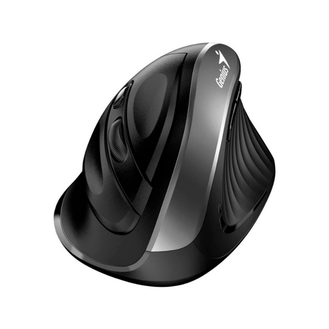 Mouse Genius RS2 Ergo 8250S | Inalámbrico | Receptor USB | 1600 DPI | Diseño Ergonómico | Negro