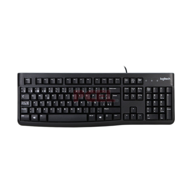 Teclado Logitech K120 Corded Alámbrico USB | Diseño Compacto | Español