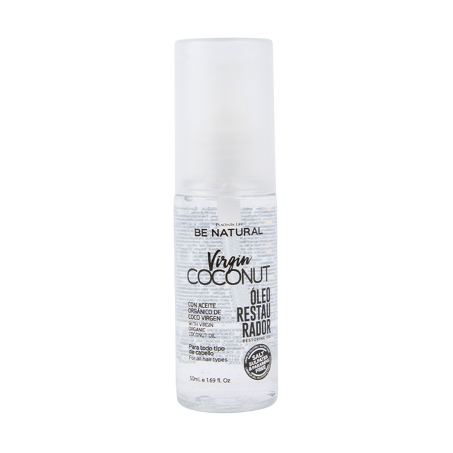 Aceite Reparador Coconut 50 ml | Placenta Life | Nutre intensamente, sella puntas y reduce el encrespado