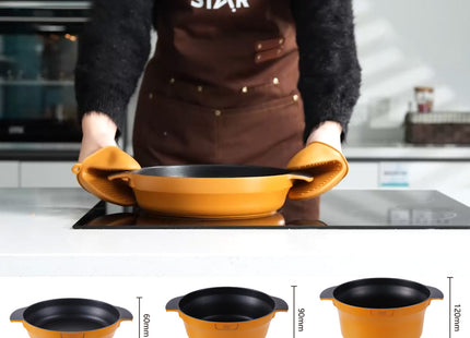 Set de Ollas Winning Star ST-5216, Aluminio, 4 Piezas