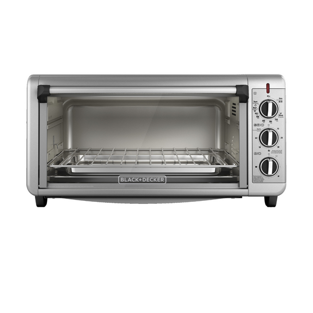 Horno de Convección Black+Decker TO3260XSBD | 30 L (8 rebanadas) | 1500 W | Digital | 4 Funciones | Acero Inoxidable