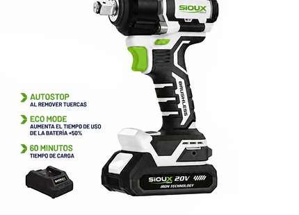 Sioux Maxx Llave de impacto 20V 650 Nm, SLI12650/20C1-4