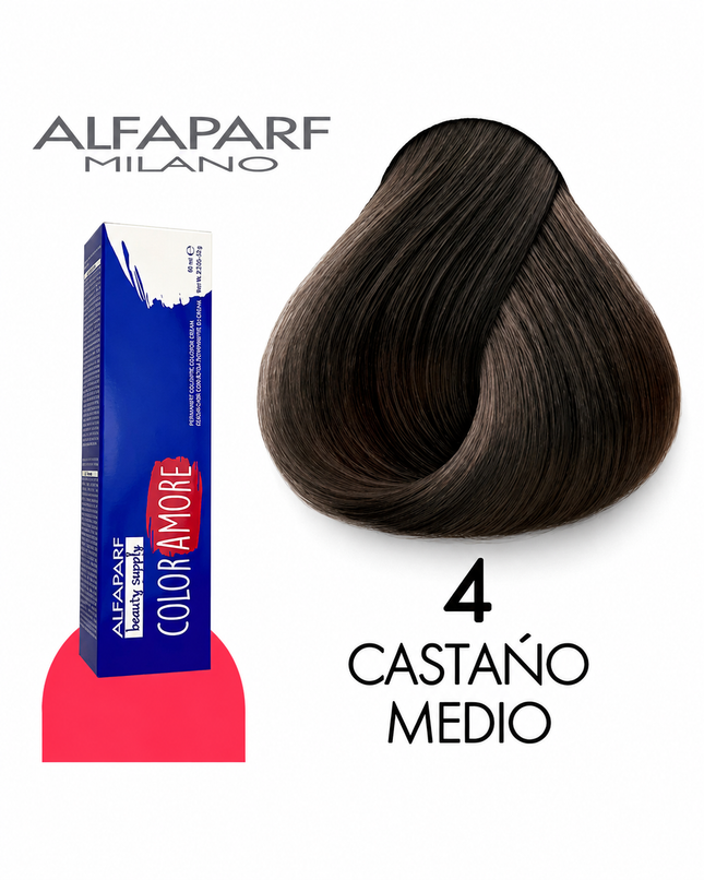Alfaparf Color Amore 4 Tinte Permanente para Cabello 90 ml