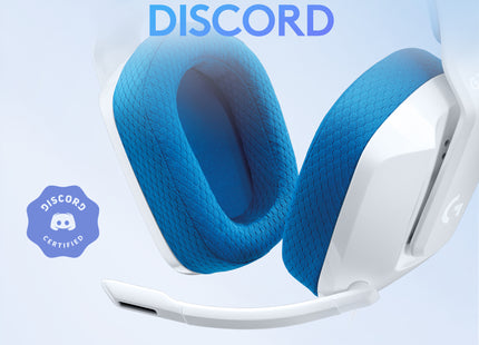 Headset Logitech G335 vista trasera con detalles del cable alámbrico