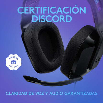 Headset Gaming Logitech G335 981-000977 | Alámbrico 3.5mm | Sonido Estéreo | Micrófono Flip-to-Mute | Negro