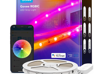 Luces de Tira LED RGBIC Govee Con Revestimiento Protector, H619A1D1