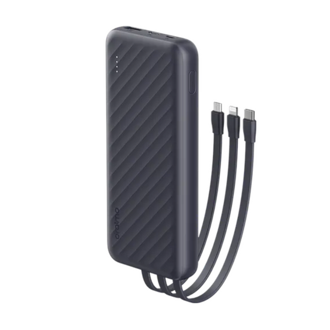 Power Bank Oraimo Slice Link Pro | 10000mAh | 3 Cables Incorporados | OPB-P7101