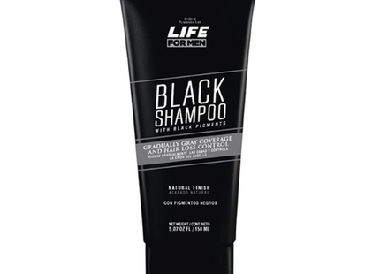 Shampoo Life for Men Black Placent Life | 150ml | Control de brillo y color | Ideal para cabello oscuro y sin brillo