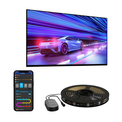 Tira de Iluminación LED Govee H61780A1 | TV Backlight 3 m | RGBIC | Wi-Fi + Bluetooth