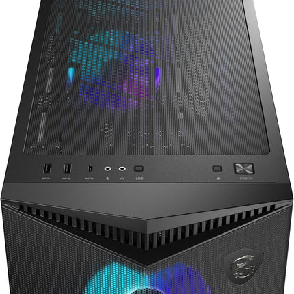 Case Gaming MSI MPG Gungnir 300R | Airflow | Vidrio Templado | 4 Ventiladores RGB | Negro