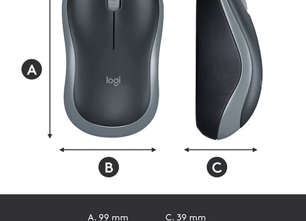 Mouse Logitech M185 | Inalámbrico | Receptor USB