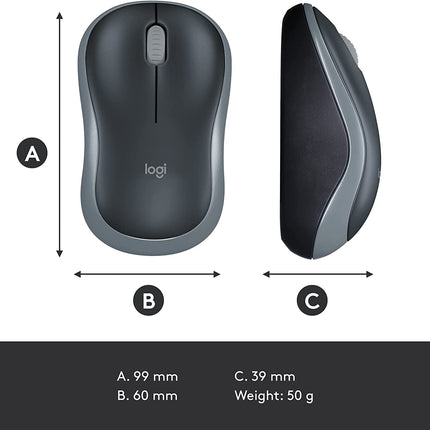 Mouse Logitech M185 | Inalámbrico | Receptor USB