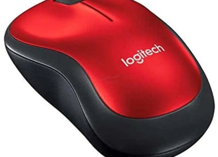 Mouse Logitech M185 vista superior con rueda de desplazamiento y botones