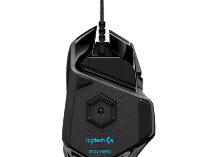 Mouse Gaming Logitech G502 HERO detalle de los 11 botones programables