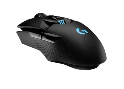 Mouse Logitech G903 HERO vista lateral mostrando botones personalizables y diseño ergonómico