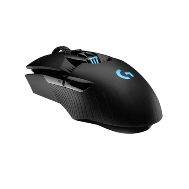 Mouse Logitech G903 HERO vista lateral mostrando botones personalizables y diseño ergonómico