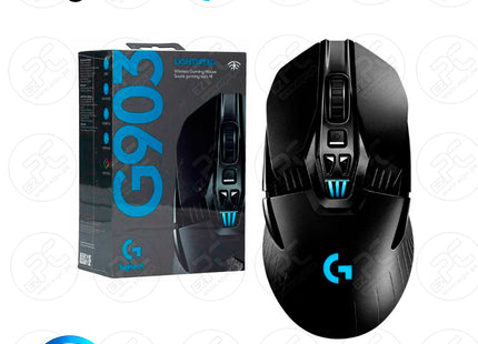 Mouse gaming G903 HERO vista superior con rueda scroll y botones laterales ambidiestros