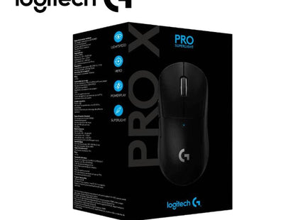 Detalle del sensor HERO 25K del mouse gaming Logitech PRO X SUPERLIGHT para máxima precisión
